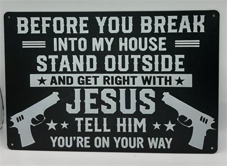 METAL SIGN VINTAGE/FUNNY