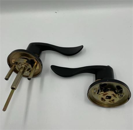 Black Door Handle Tubular Lock