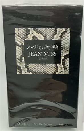 Jean Miss for Him Eau De Parfum Spray 3.4 Oz for Men | Long Lasting - Woody Frag