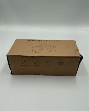 Multi-Purpose Crank Radio Phone Charger Solar Power Flashlight Alarm Compass