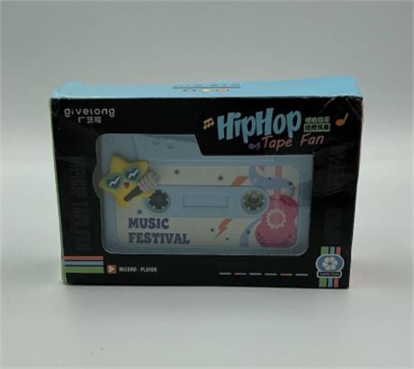 Givelong Hip Hop Tape Fan Record Player