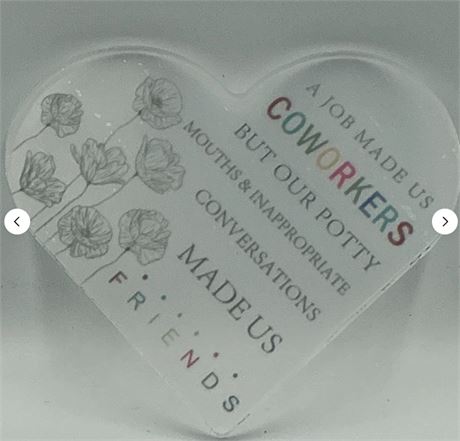 2 PCs Heart Shape Quote Sign Y97097