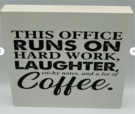 2 PCs Office Table Quote Sign MB62397