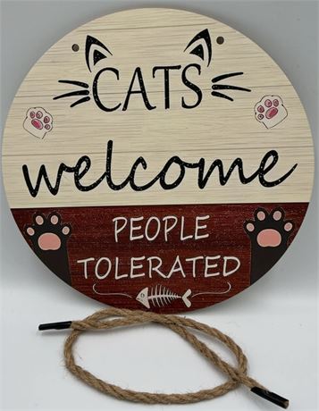 2 PCs Welcome Hanging Sign C22791
