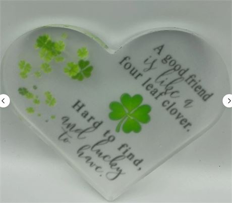 2 PCs Heart Shape Quote Sign Y23507