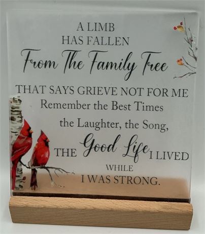 2 PCs Quote Table Plaque Y33695