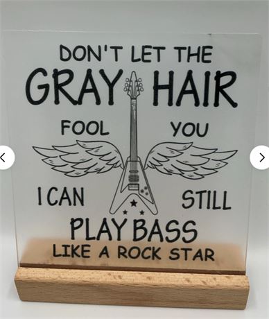 2 pcs Novelty Desk Plaque Y86354