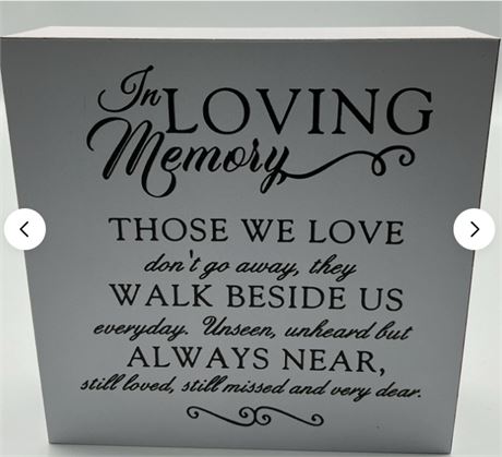 2 pcs Memorial Quote Sign D83943