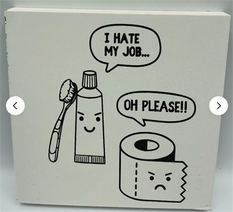 2 pcs Funny Bathroom Sign MB57244