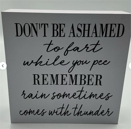 2 PCs Funny Plaque D78108