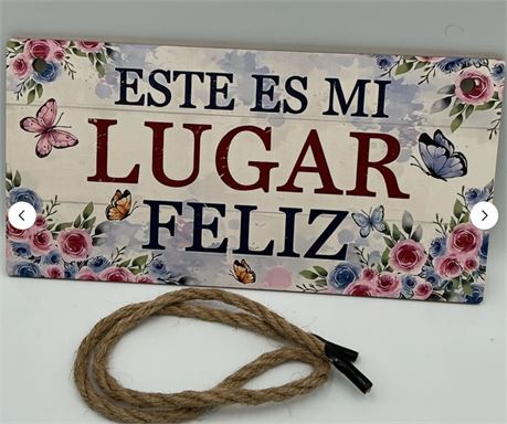2 PCs Spanish Wooden Hanging Sign C24159