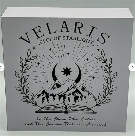 2 PCs Velarris City Of Starlight Plaque D19128