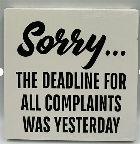 2 PCs Funny Quote Plaque MB07130