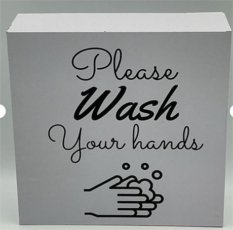 2 PCs Hand Wash Sign D65965
