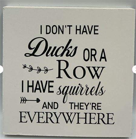 2 PCs Humorous Quote Sign MB62505