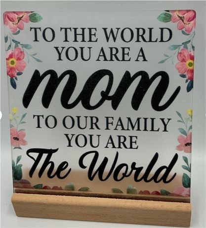 2 PCs Quote Table Plaque