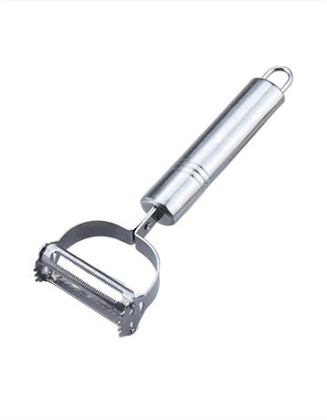 2 pc Double Sided Stainless Steel Peeler Multifunctional Vegetable Fruit Slicer