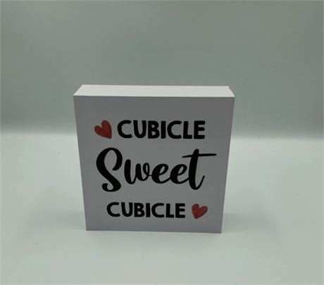 2 Pc Cubicle Sweet Desk Sign D57164