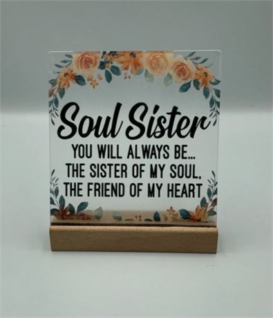 2 Pc Soul Sister Plaque Y48123