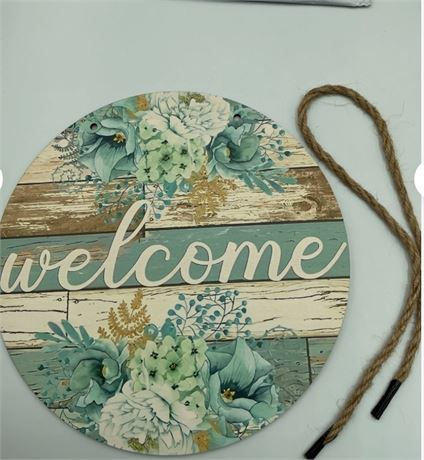 2 Pc welcome sign door home decor C22992