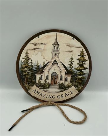 2 Pc Hanging Amazing Grace Sign C23132