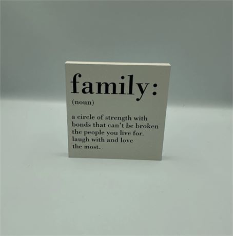 2 Pc Family Desk Sign MB73413
