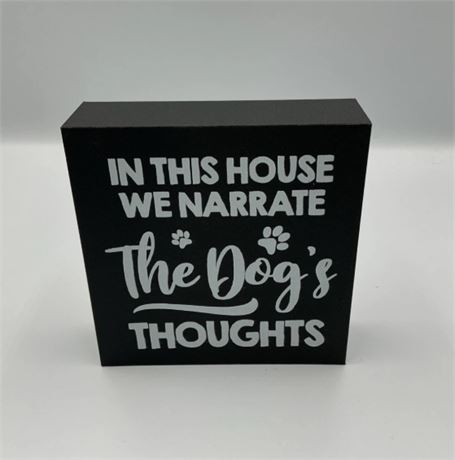 2 Pc Wooden Dog Quote D39184