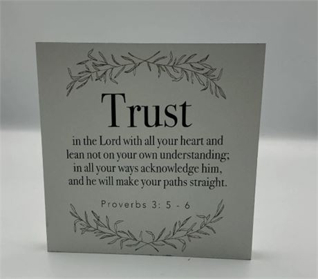 2 Pc Bible Verse Sign MB71686
