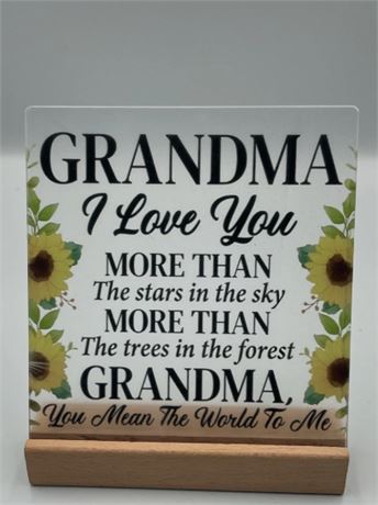 2 Pc Grandma Quote Plaque Y98447