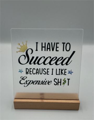 2 Pc Success Quote Plaque Y43877