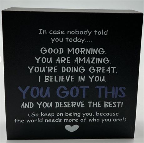 2 pcs motivational Quote plaque D75631