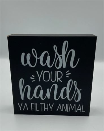 2 Pc Wash Your Hand Sign D21159