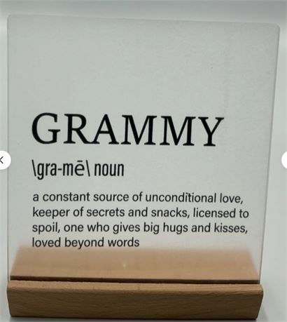 2 pcs Grammy definition Acrylic Desk Plaque 1771365760