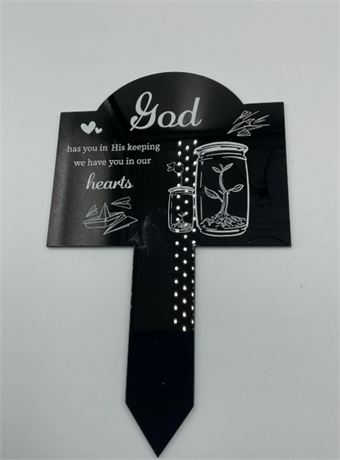 2 Pc Memorial Garden Marker With Quote MP72251