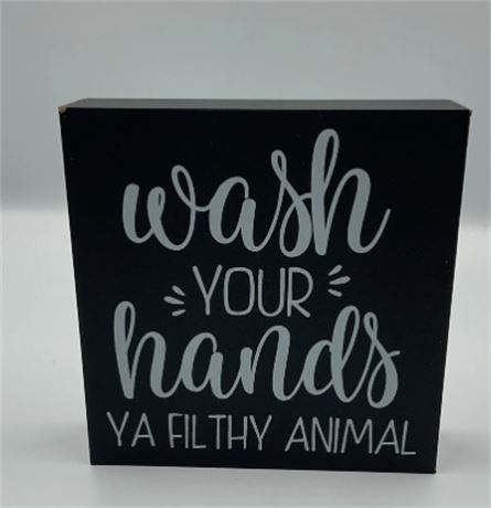 2 Pc Wash Your Hand Sign D21159