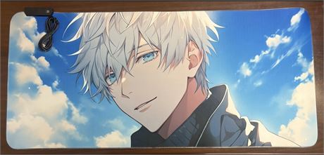 Large Gaming Mouse Pad Featuring Satoru Gojo