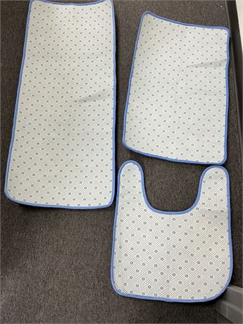 3pcs Bathroom Rug Set/Doormat