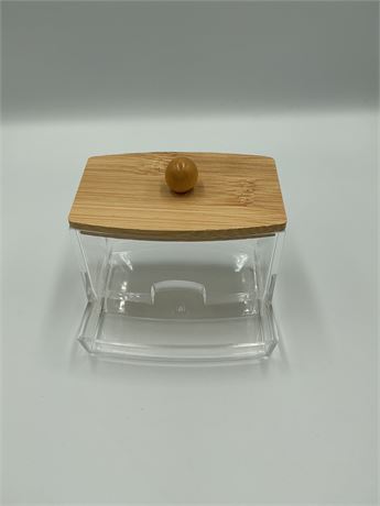 Clear Cotton Swab Holder