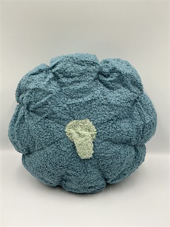 Blue fluffy Pumpkin Pillow Big
