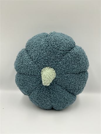 Blue pumpkin pillow medium